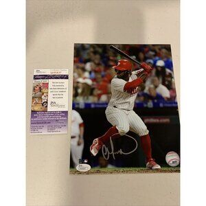 Odubel Herrera autograph signed Philadelphia Phillies 8x10 photo JSA